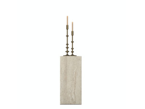Table d'Appoint en bois " AD109 " - 20 x 18 x 45 cm - Travertin