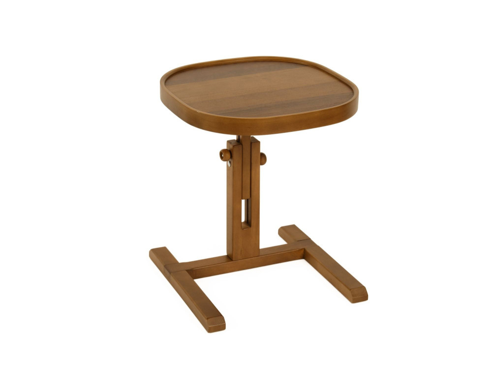 Table d'Appoint en bois " Opus Kare 42 " - 42 x 42 x 57 cm - Noyer