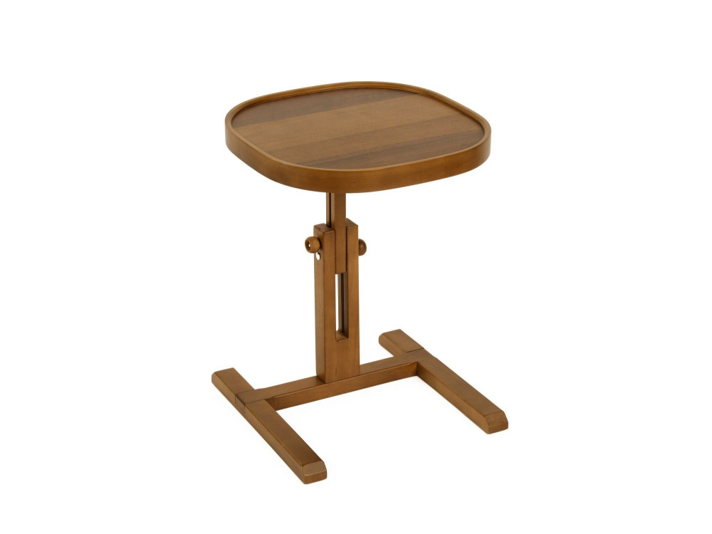 Table d'Appoint en bois " Opus Kare 42 " - 42 x 42 x 57 cm - Noyer