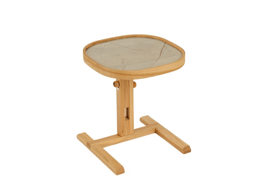 Table d'Appoint en bois " Opus Kare 42 " - 42 x 42 x 57 cm - Chêne