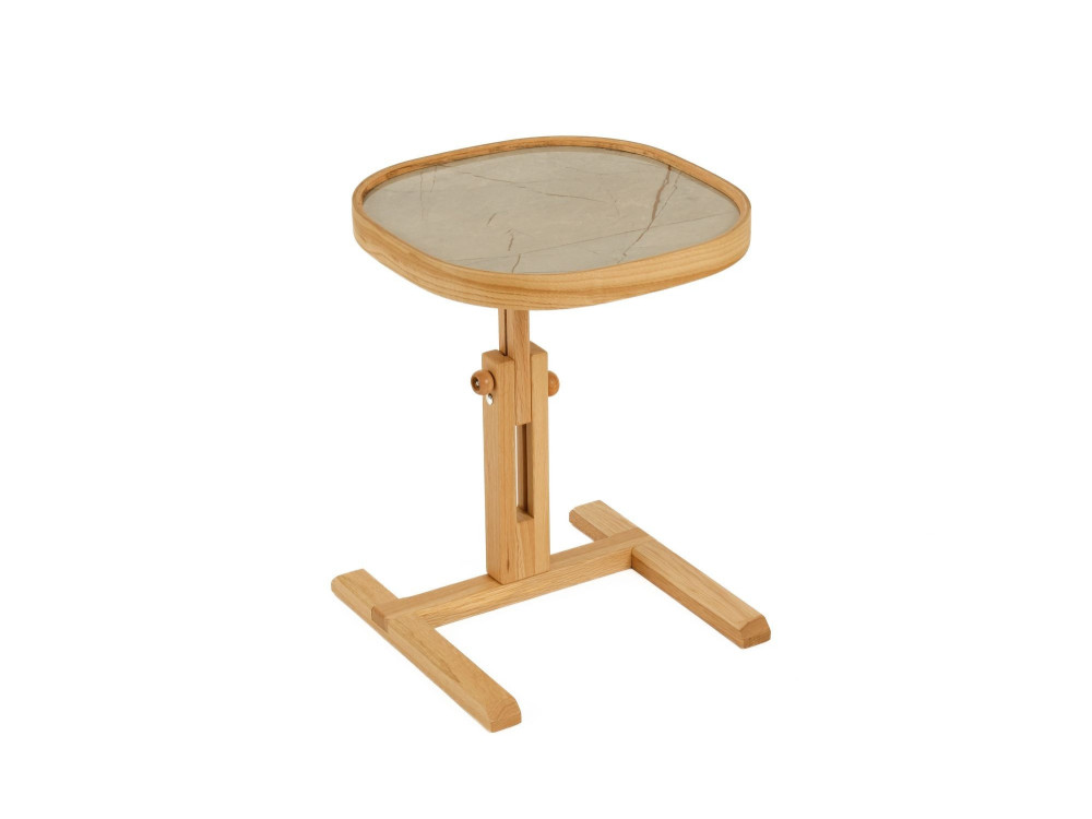 Table d'Appoint en bois " Opus Kare 42 " - 42 x 42 x 57 cm - Chêne