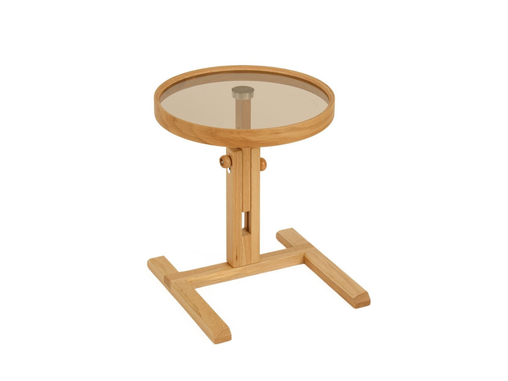 Table d'Appoint en bois " Opus Yuvarlak 40 " - 40 x 40 x 57 cm - Chêne