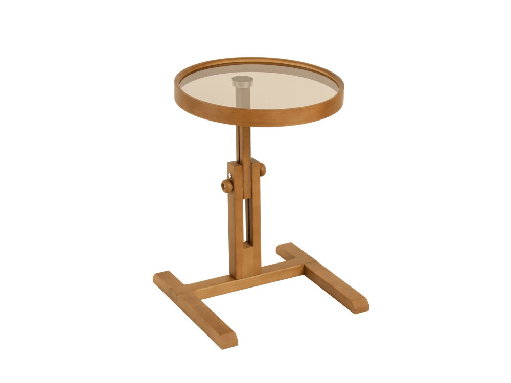 Table d'Appoint en bois " Opus Yuvarlak 40 " - 40 x 40 x 57 cm - Noyer