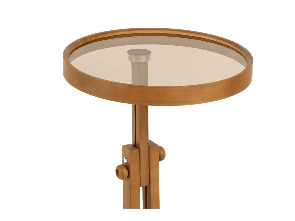 Table d'Appoint en bois " Opus Yuvarlak 40 " - 40 x 40 x 57 cm - Noyer