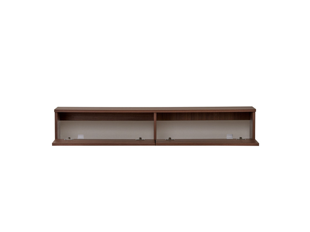 Meuble TV en bois "Ligne 160" - 160 x 25 x 25 cm - Noyer
