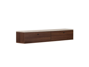 Meuble TV en bois "Ligne 160" - 160 x 25 x 25 cm - Marron