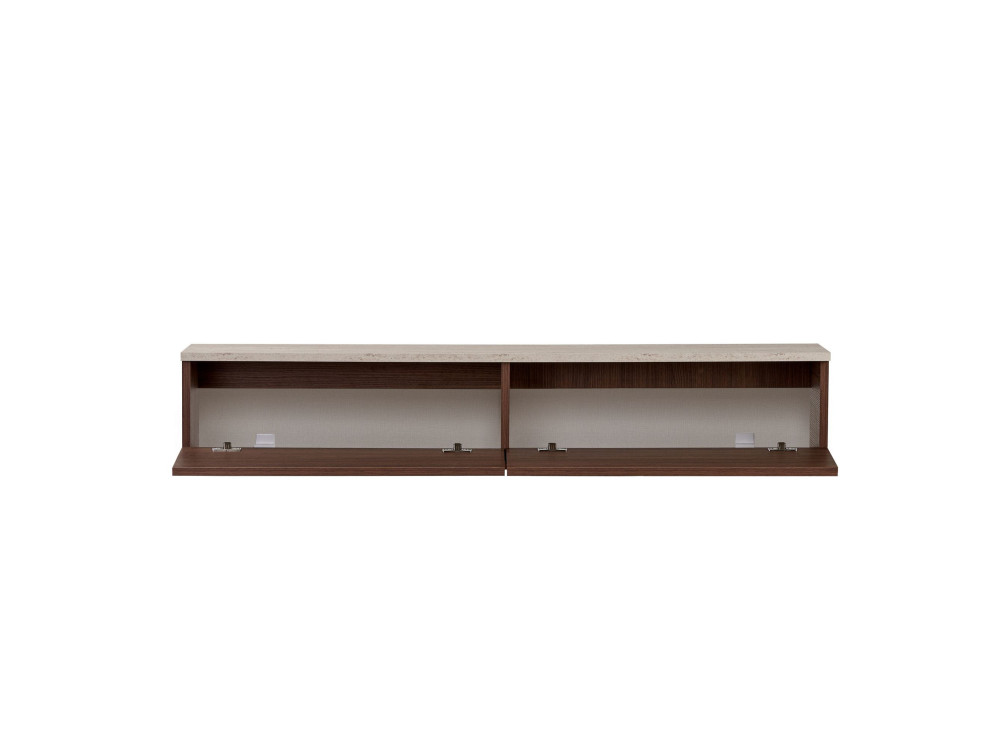 Meuble TV en bois "Ligne 160" - 160 x 25 x 25 cm - Marron