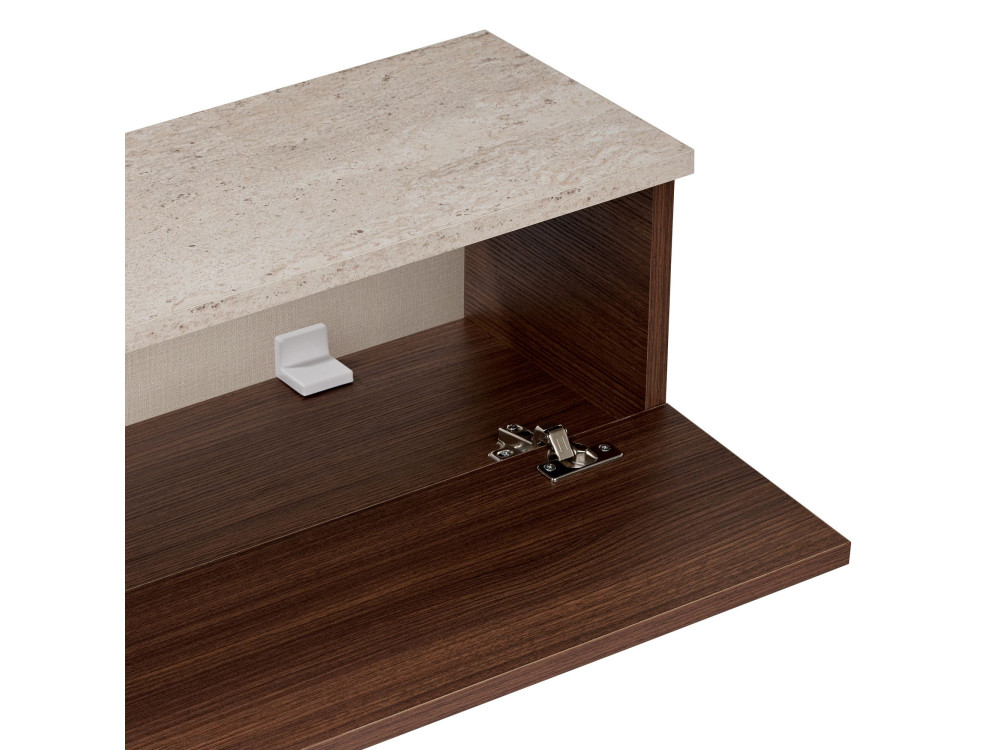 Meuble TV en bois "Ligne 160" - 160 x 25 x 25 cm - Marron