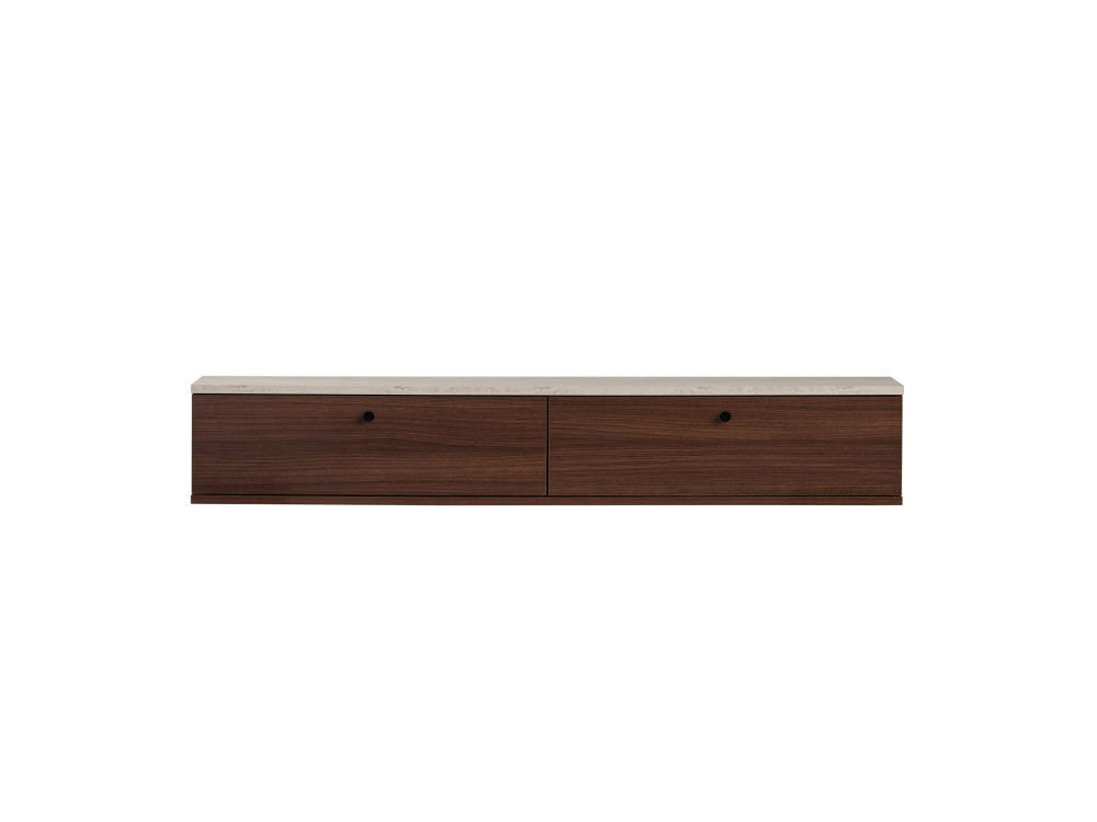 Meuble TV en bois "Ligne 160" - 160 x 25 x 25 cm - Marron