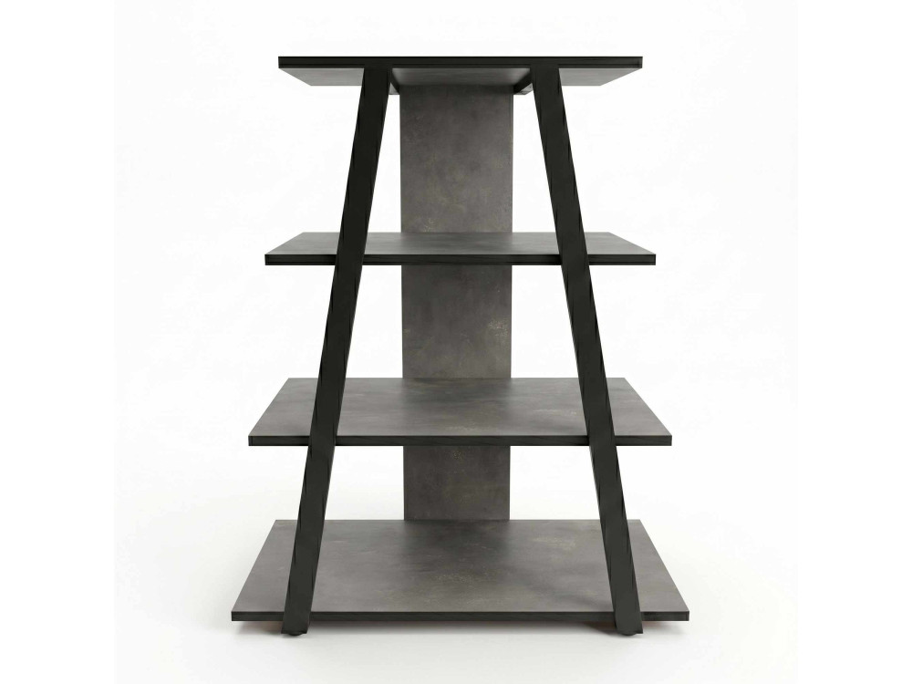 Meuble TV en bois "LYNO" - 70 x 41 x 80 cm - Gris