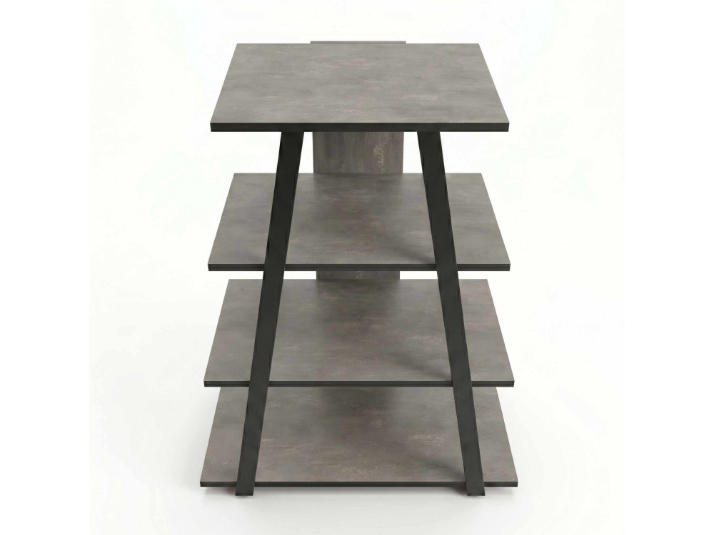 Meuble TV en bois "LYNO" - 70 x 41 x 80 cm - Gris