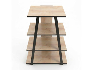 Meuble TV en bois "LYNO" - 70 x 41 x 80 cm - Beige