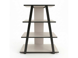 Meuble TV en bois "LYNO" -70 x 41 x 80  cm - Gris