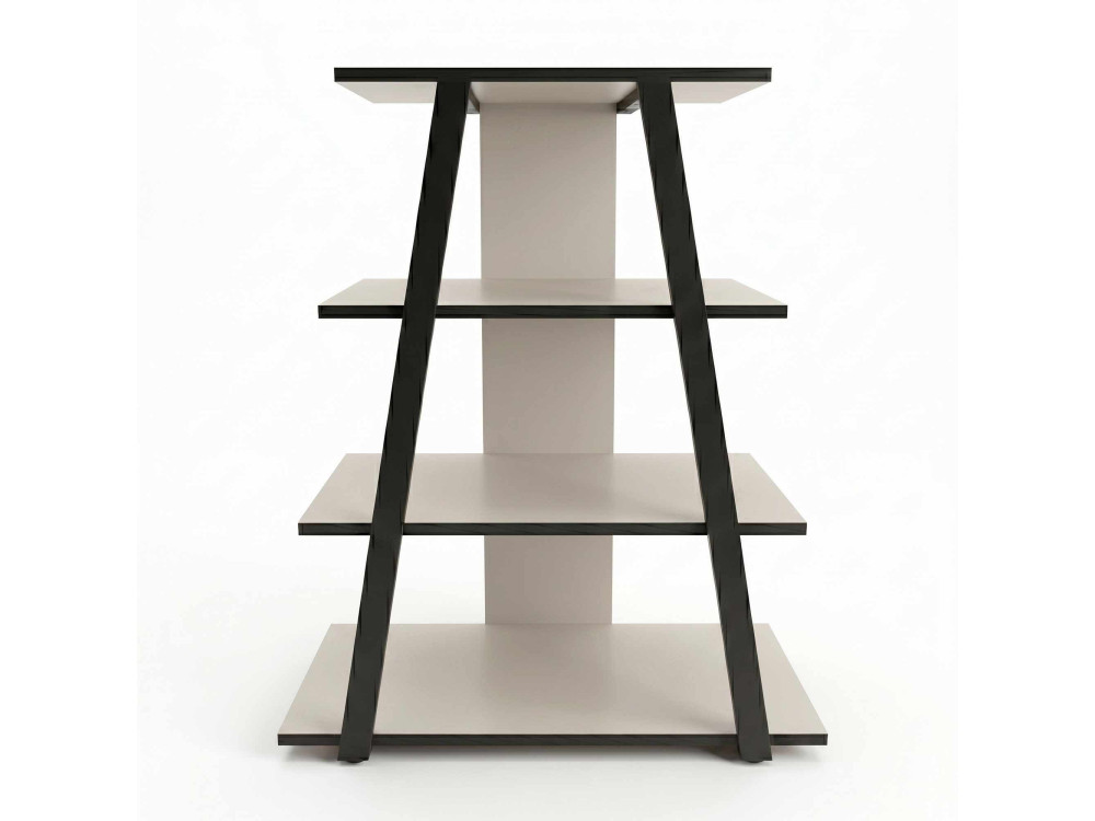 Meuble TV en bois "LYNO" -70 x 41 x 80  cm - Gris
