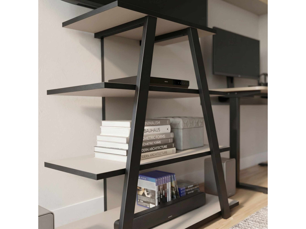Meuble TV en bois "LYNO" -70 x 41 x 80  cm - Gris