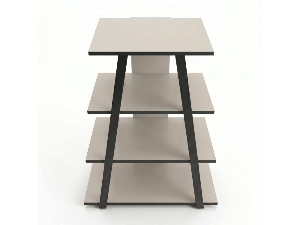 Meuble TV en bois "LYNO" -70 x 41 x 80  cm - Gris