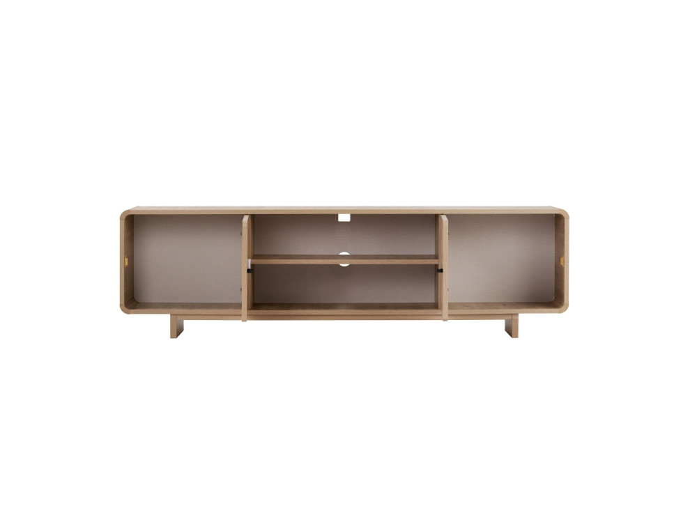 Meuble TV en bois "Mirel" - 180 x 34 x 52 cm - Chêne