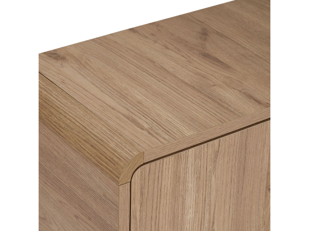 Meuble TV en bois "Mirel" - 180 x 34 x 52 cm - Chêne