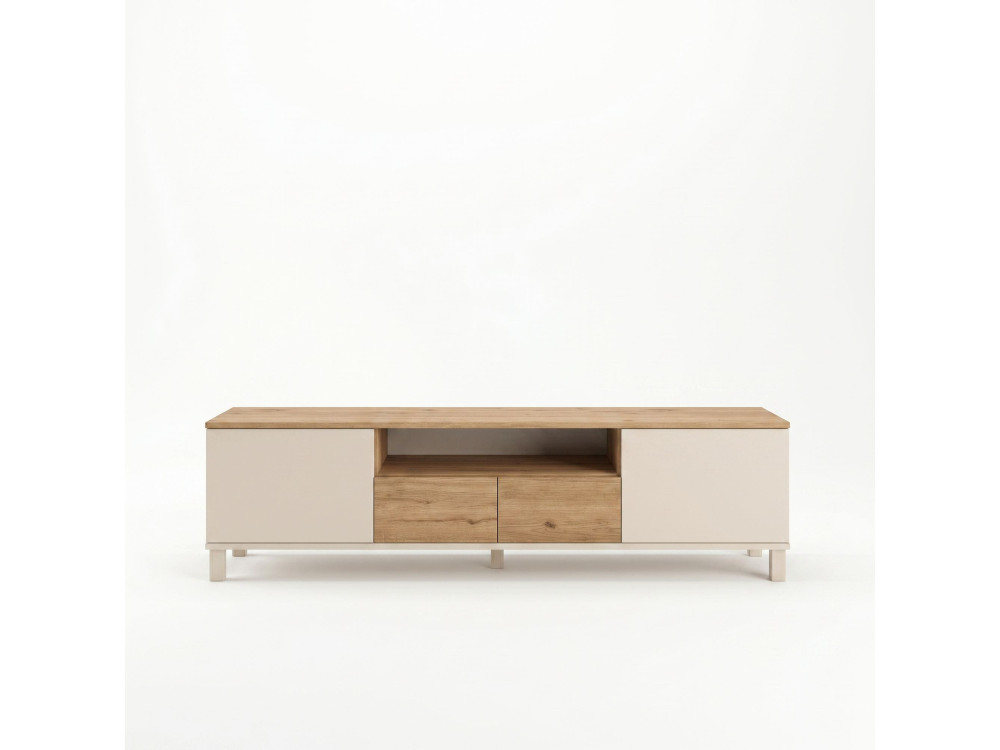 Meuble TV en bois "Mood" - 180 x 35 x 49 cm - Beige
