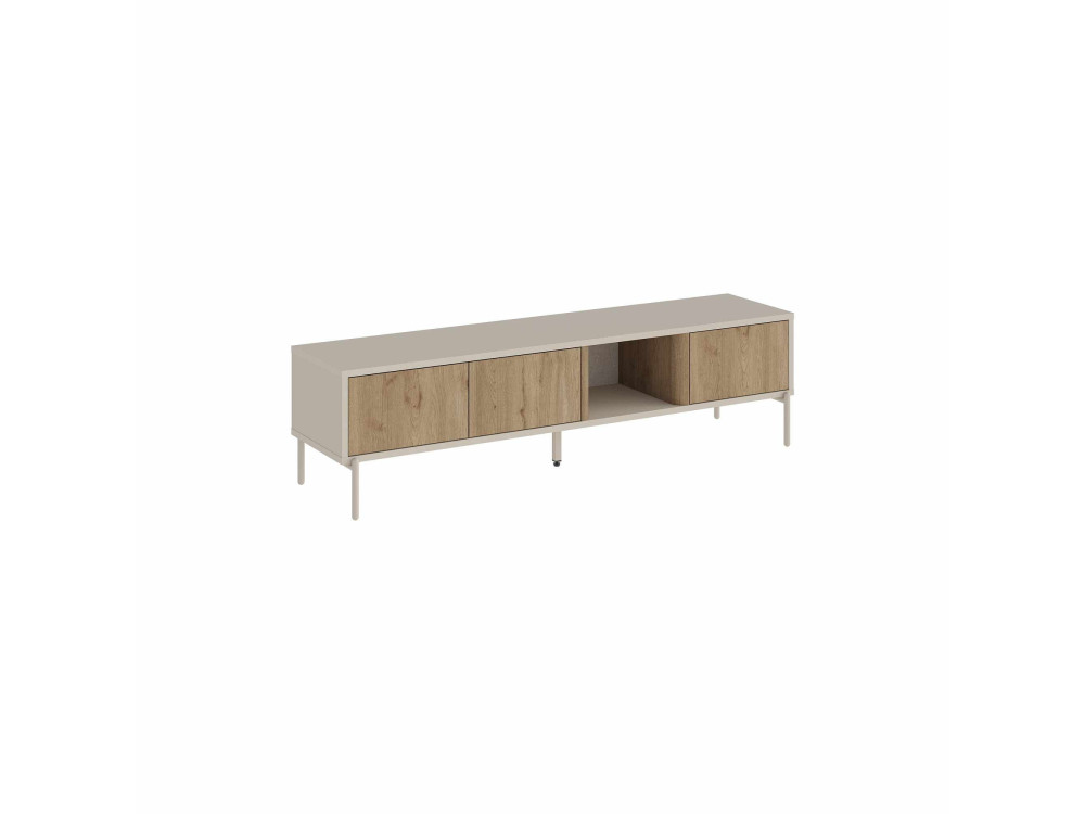 Meuble TV en bois "VENTRO" - 150 x 36 x 40 cm - Beige