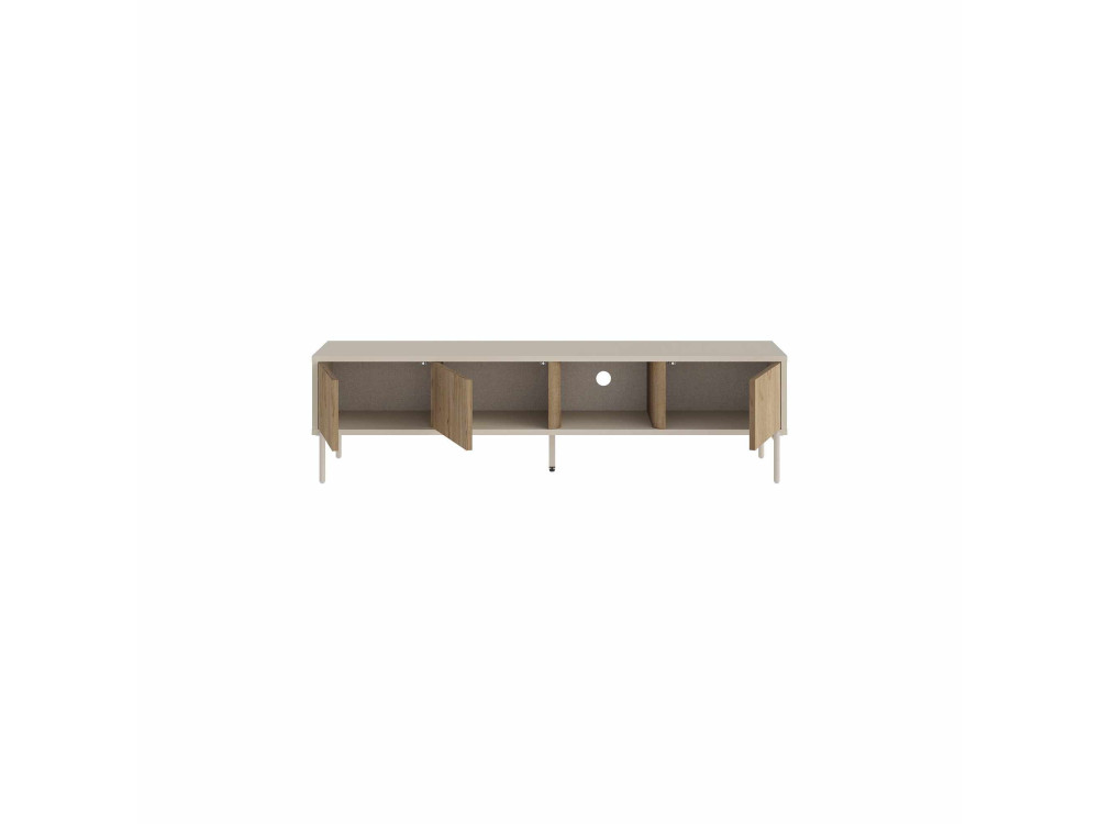 Meuble TV en bois "VENTRO" - 150 x 36 x 40 cm - Beige
