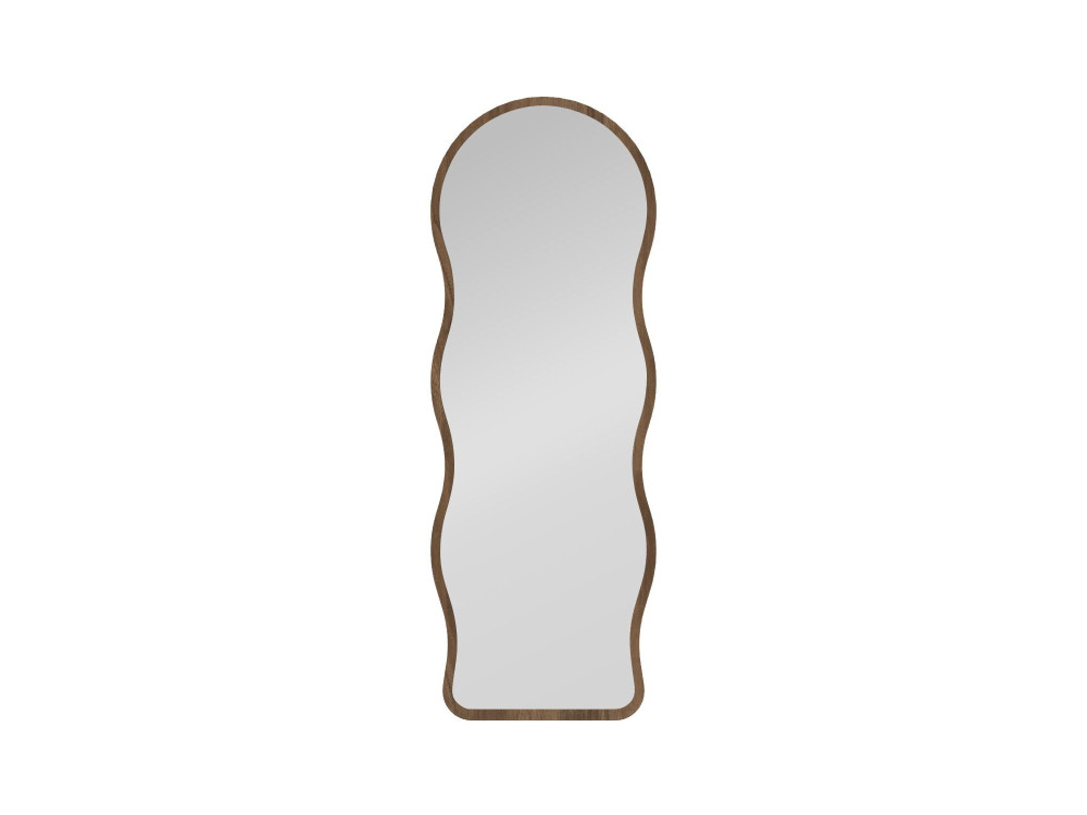 Miroir sur pied en bois "Asial" - 50 x 2 x 160 cm - Noyer