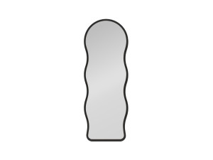 Miroir sur pied en bois "Asial" - 50 x 2 x 160 cm - Noir