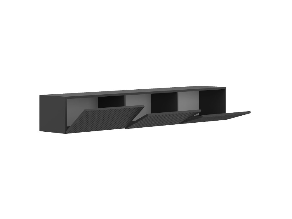 Meuble TV en bois "Ada" - 180 x 31 x 29 cm - Anthracite