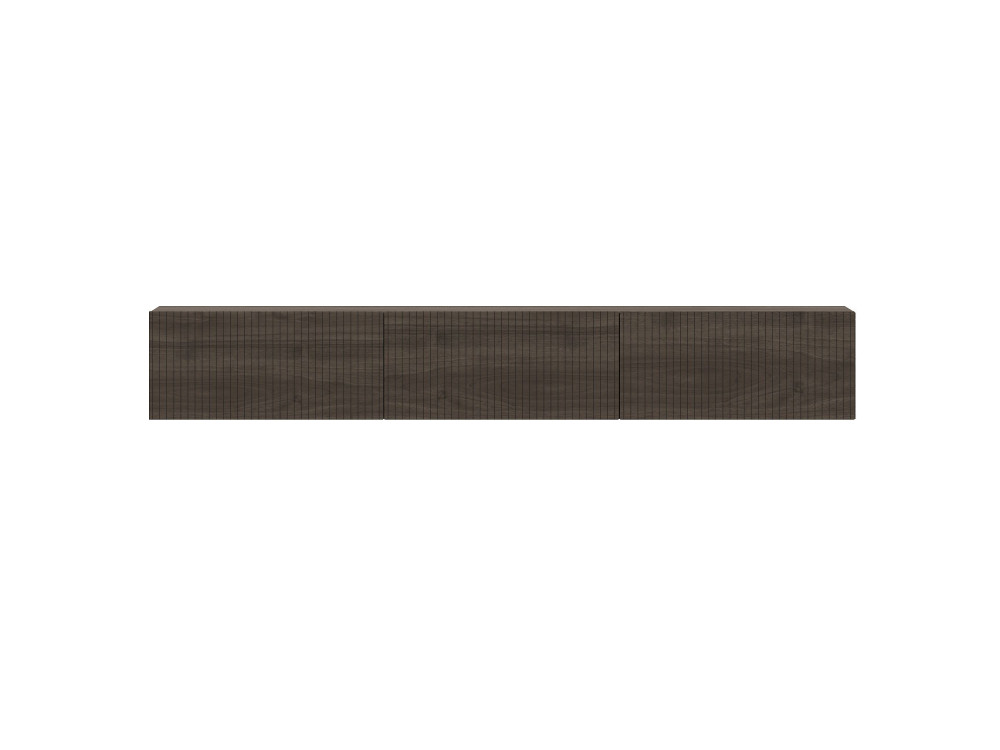 Meuble TV en bois "Ada" - 180 x 31 x 29 cm - Noyer
