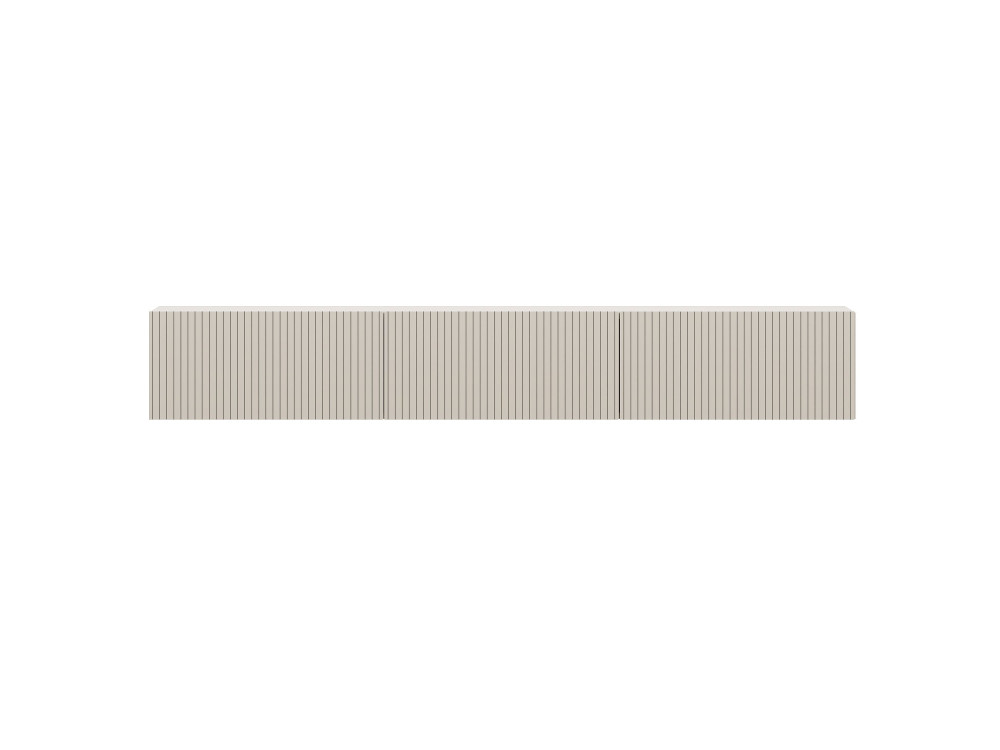Meuble TV en bois "Ada" - 180 x 31 x 29  cm - Gris