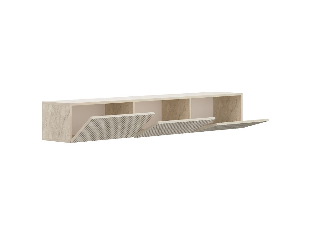 Meuble TV en bois "Ada" - 180 x 31 x 29 cm - Travertin