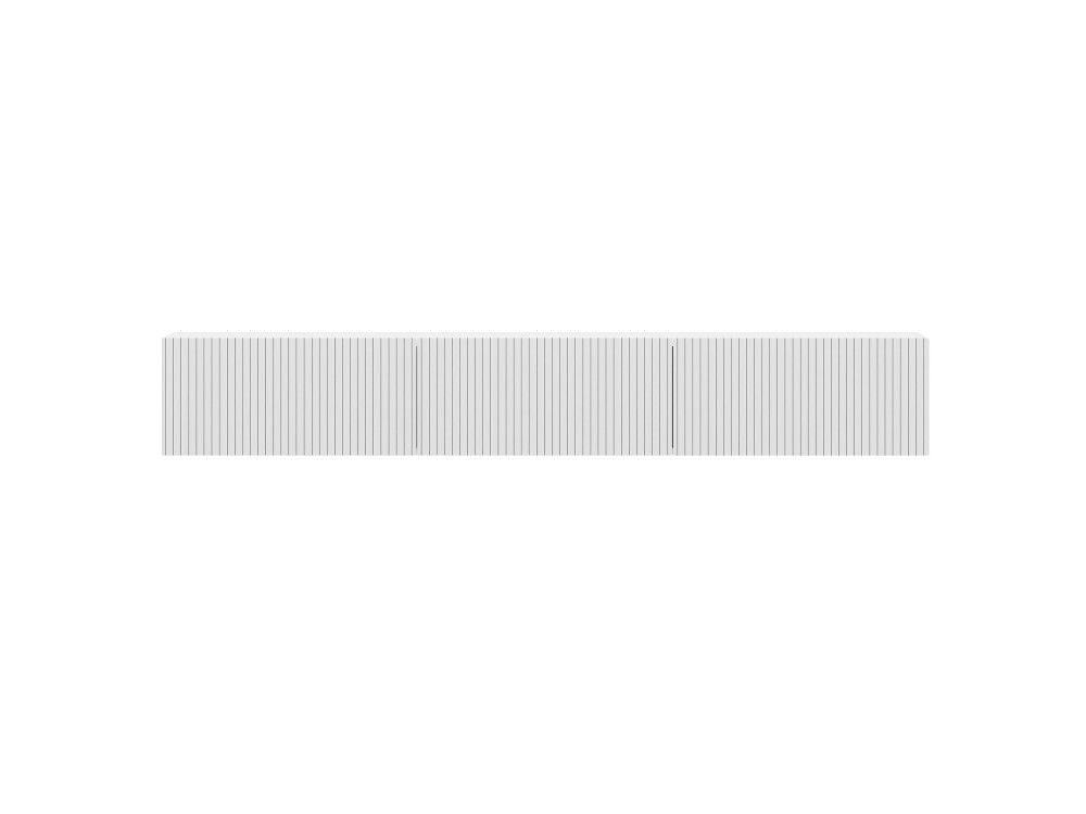 Meuble TV en bois "Ada" - 180 x 31 x 29 cm - Blanc
