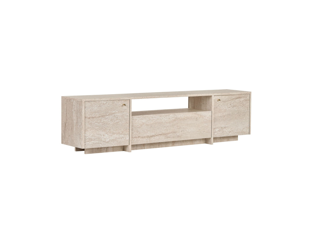 Meuble TV en bois "Alvar" - 180 x 35 x 46 cm - Beige