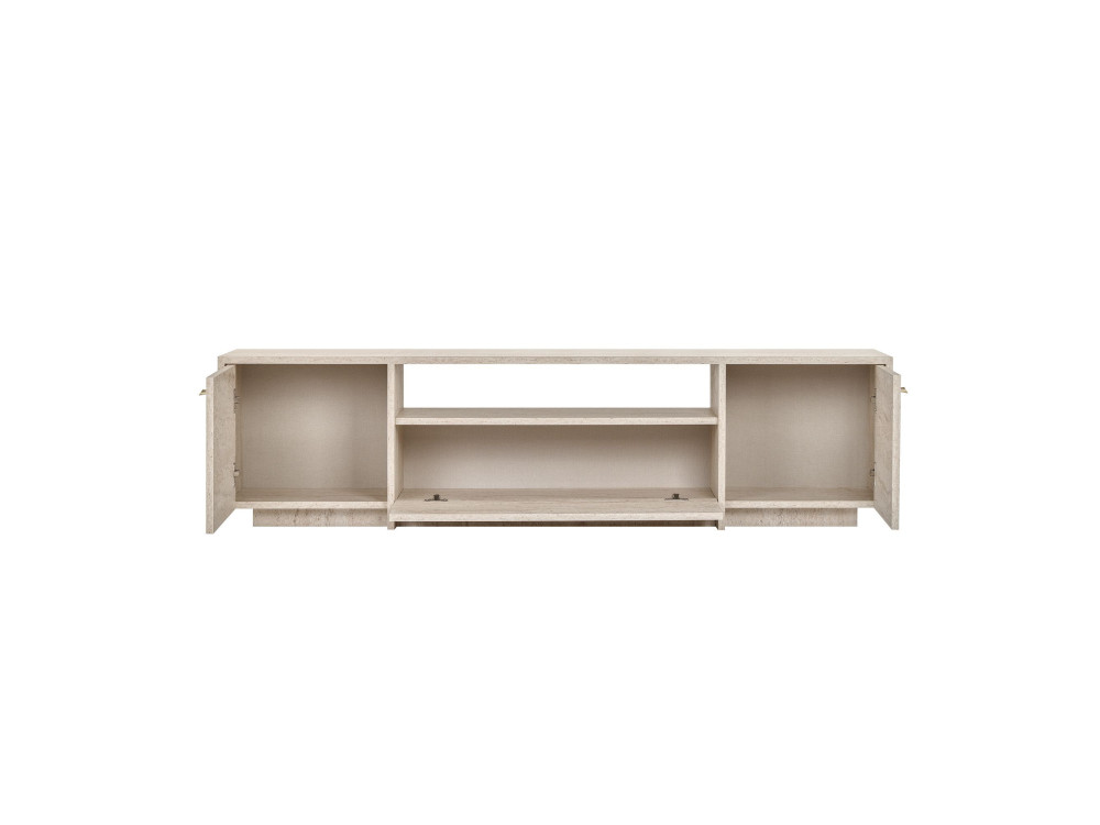 Meuble TV en bois "Alvar" - 180 x 35 x 46 cm - Beige
