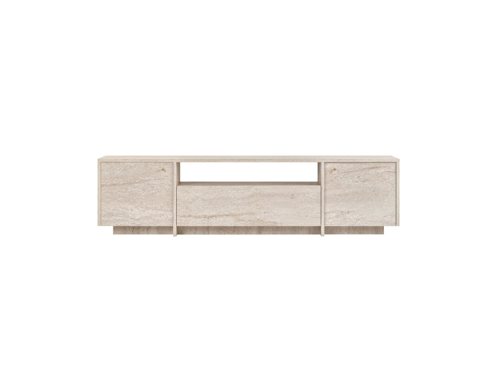 Meuble TV en bois "Alvar" - 180 x 35 x 46 cm - Beige