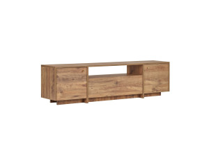 Meuble TV en bois "Alvar" - 180 x 35 x 46 cm - Pin Atlantique