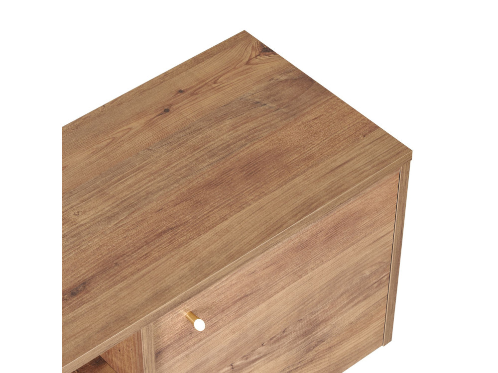 Meuble TV en bois "Alvar" - 180 x 35 x 46 cm - Pin Atlantique