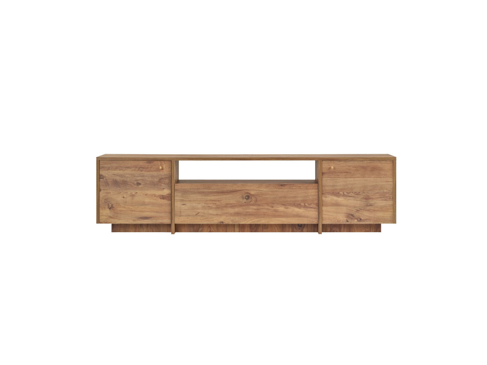 Meuble TV en bois "Alvar" - 180 x 35 x 46 cm - Pin Atlantique
