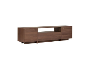 Meuble TV en bois "Alvar" - 180 x 35 x 46 cm - Marron