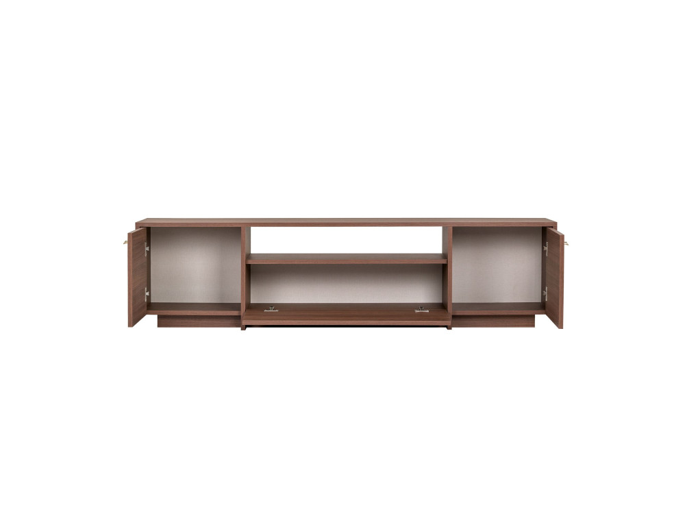Meuble TV en bois "Alvar" - 180 x 35 x 46 cm - Marron