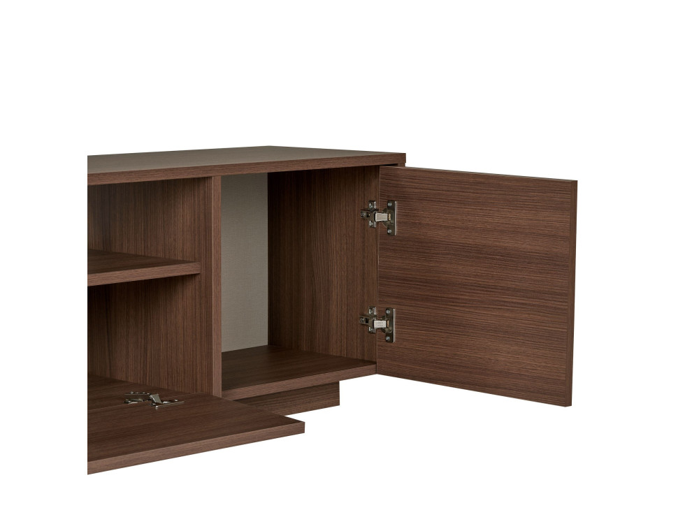 Meuble TV en bois "Alvar" - 180 x 35 x 46 cm - Marron