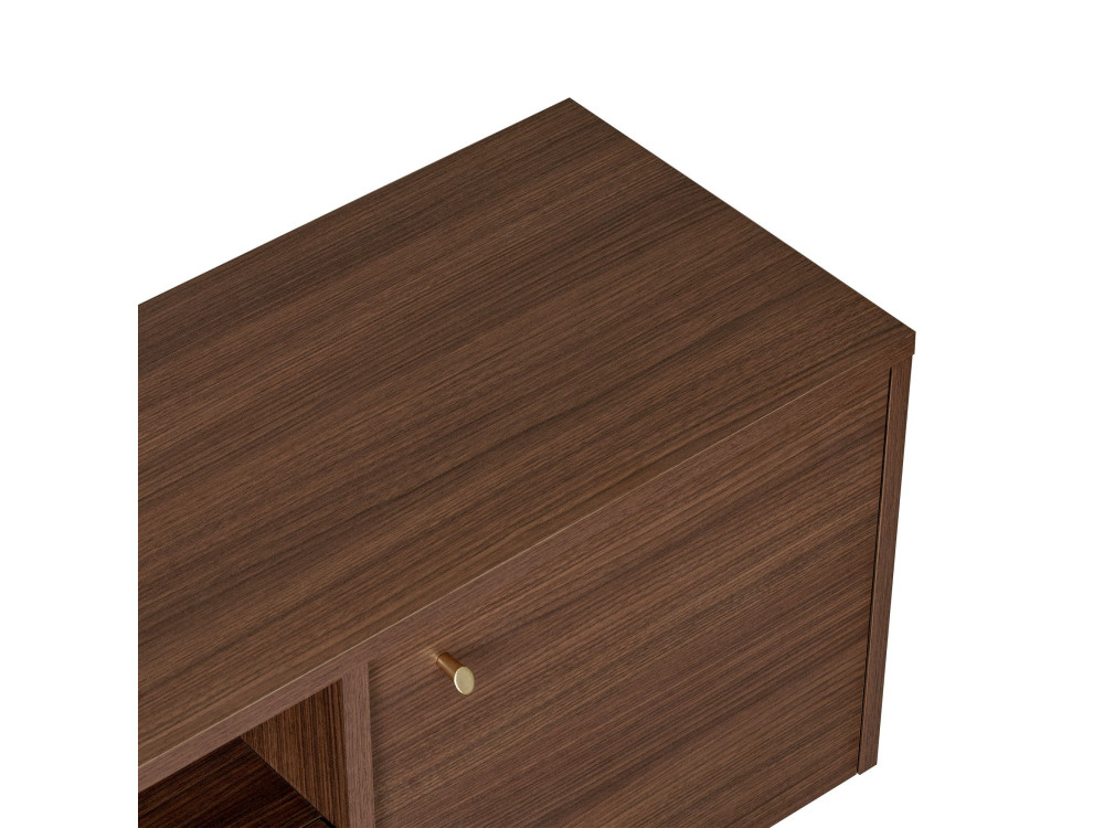 Meuble TV en bois "Alvar" - 180 x 35 x 46 cm - Marron