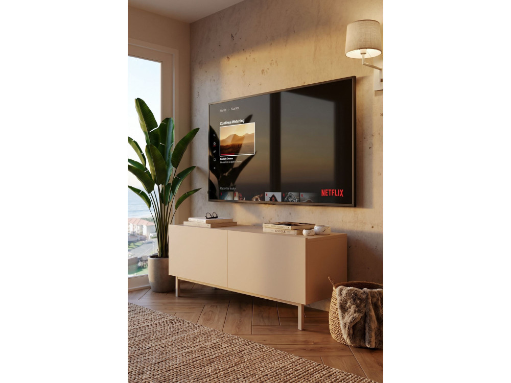 Meuble TV en bois " Coast " - 120 x 47,3 x 36,8 cm - Sable