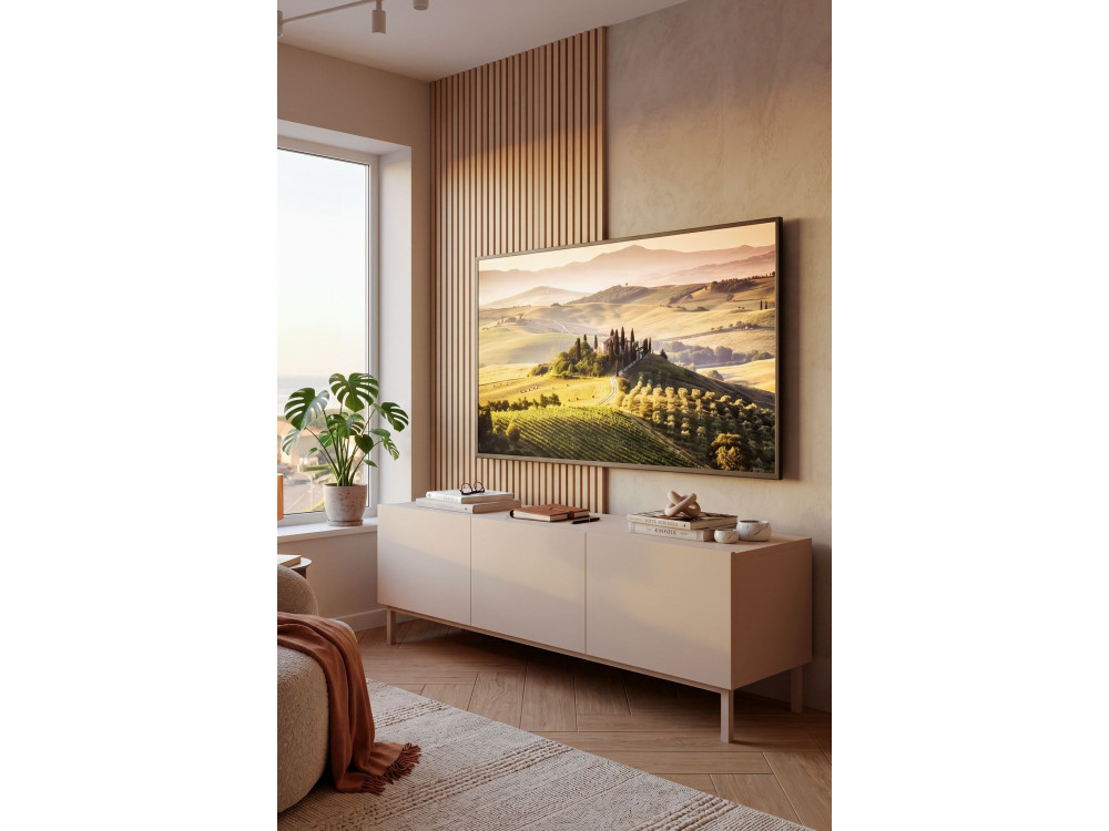 Meuble TV en bois "Coast" - 150 x 37 x 48 cm - Beige