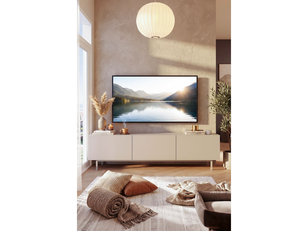 Meuble TV en bois " Coast " - 180 x 37 x 47 cm - Beige