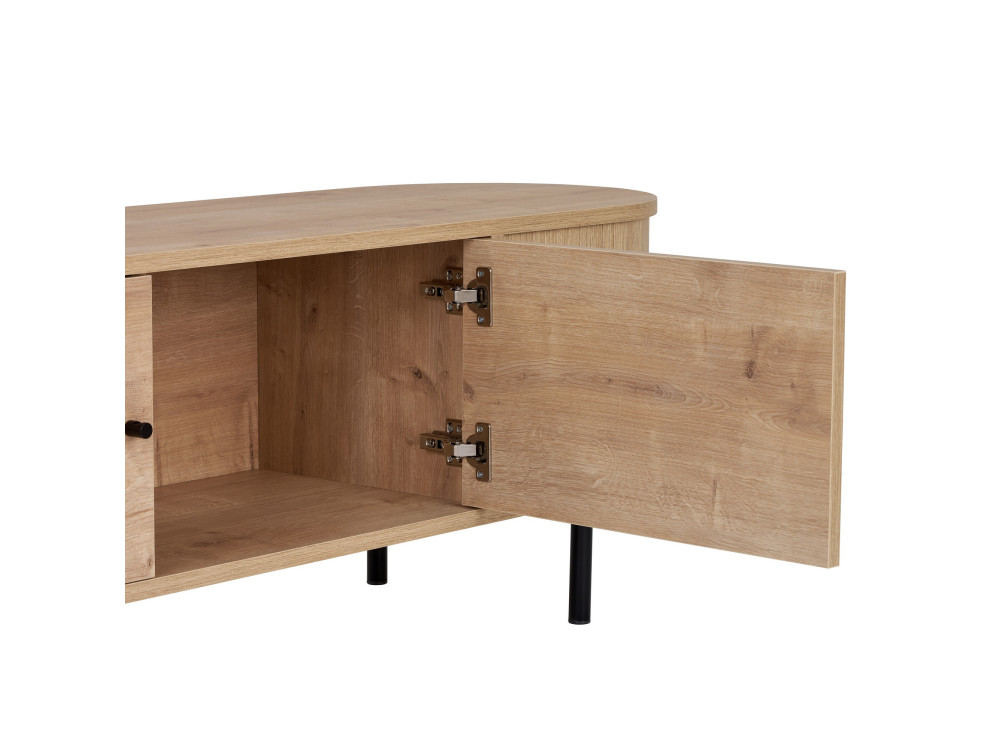 Meuble TV en bois "Gentle" - 180 x 40 x 47 cm - Beige