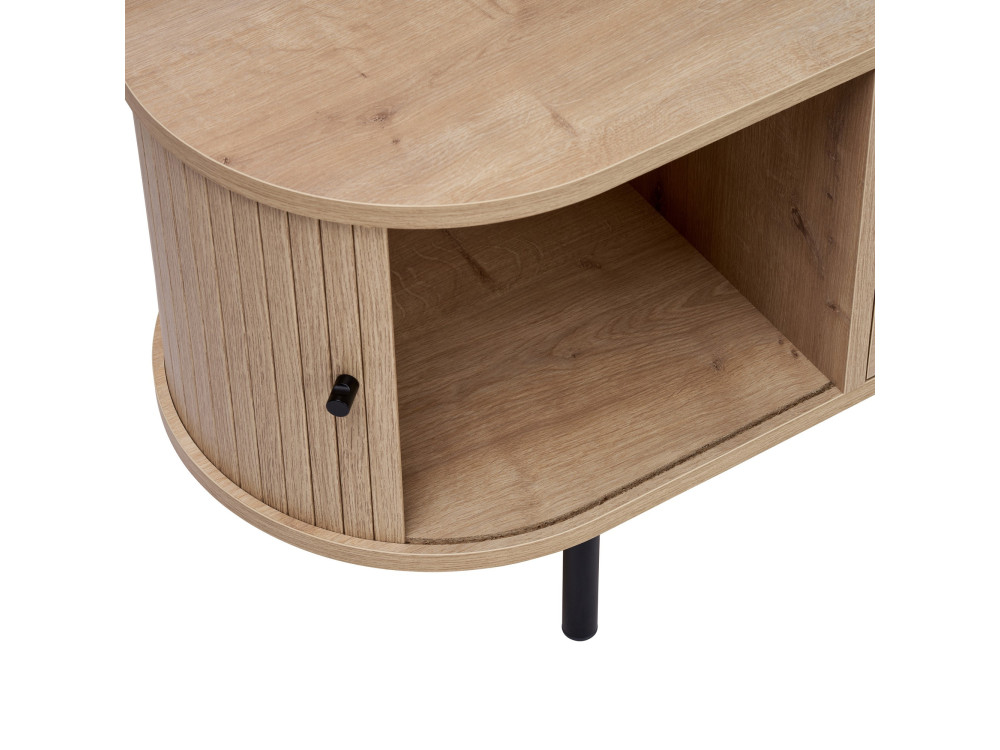 Meuble TV en bois "Gentle" - 180 x 40 x 47 cm - Beige