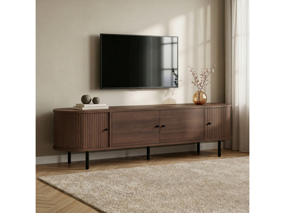 Meuble TV en bois "Gentle" - 180 x 40 x 47 cm - Marron