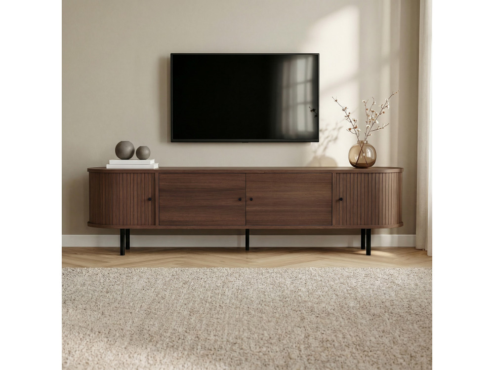 Meuble TV en bois "Gentle" - 180 x 40 x 47 cm - Marron