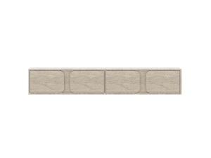 Meuble TV en bois " Helen " - 180 x 30 x 30 cm - Beige